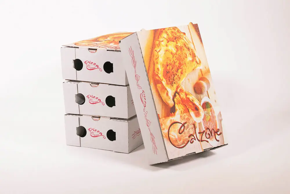 Boîte à pizza calzone XL 34 x 20 x 7cm en carton x 100 - Pizza Box - O –  Obbi